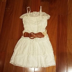 Rachael and Chloe lace dress with belt.